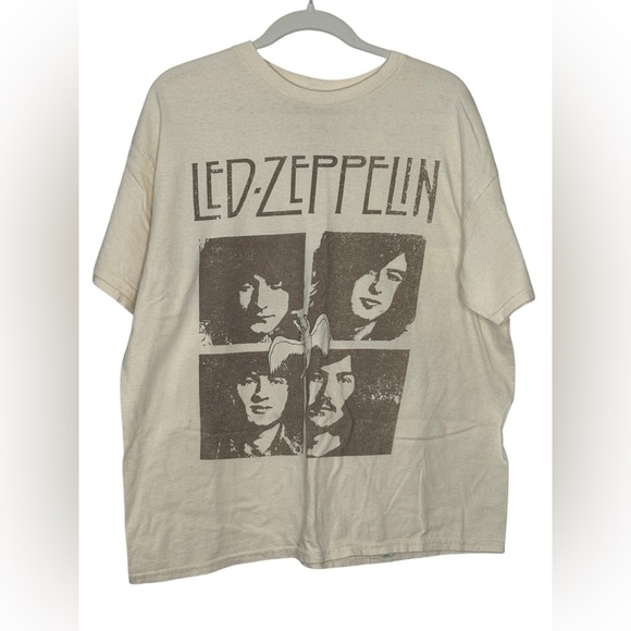 Led Zeppelin Cream Graphic Band Tee T-shirt Unisex L 1X - Picture 3 of 6